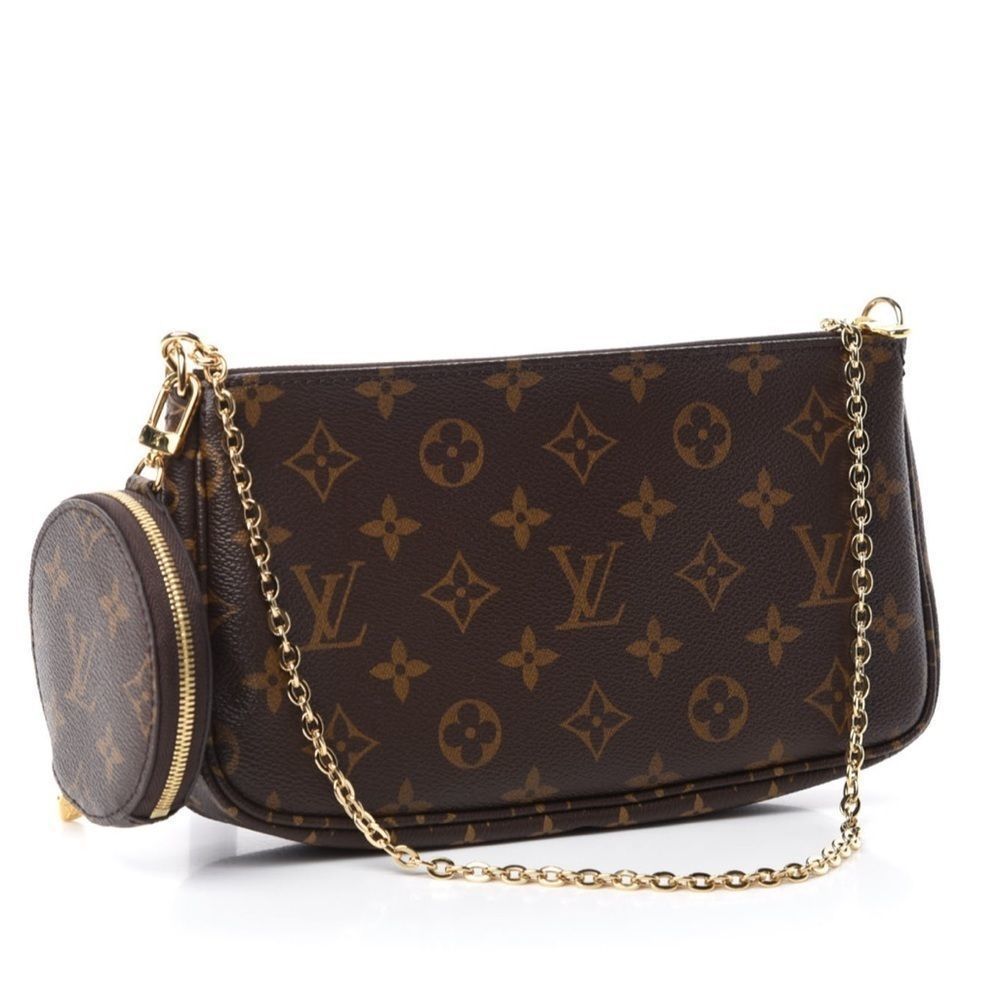 Louis Vuitton monogram Multi Pochette shoulder 3-bag set (no strap) LV coin - Picture 2 of 10